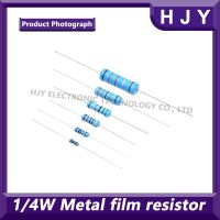 100pcs 1/4W -1 Metal Film Resistor 0.25W 0R 10M 5.6R 10R 1K 33K 47K 100R 220 330 2K2 3K3 1M 1.2.3.4.5.6.7/R/K/M ohm Resistance