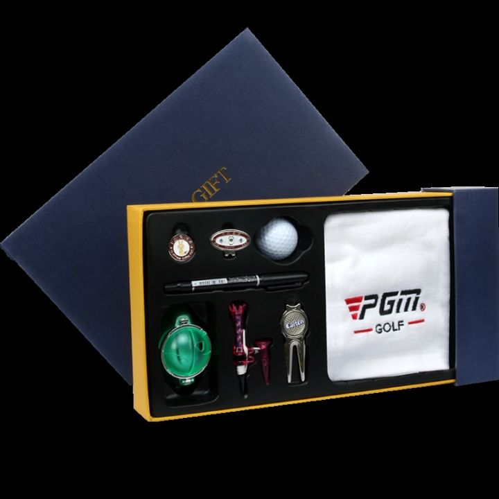 pgm-golf-exquisite-gift-box-mark-mother-and-child-tee-green-fork-scribe-boxed-eight-piece-set-golf