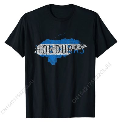 Honduran Map And Flag Souvenir - Distressed Honduras T-Shirt T Shirt Tops T Shirt Special Cotton Cal Summer Mens