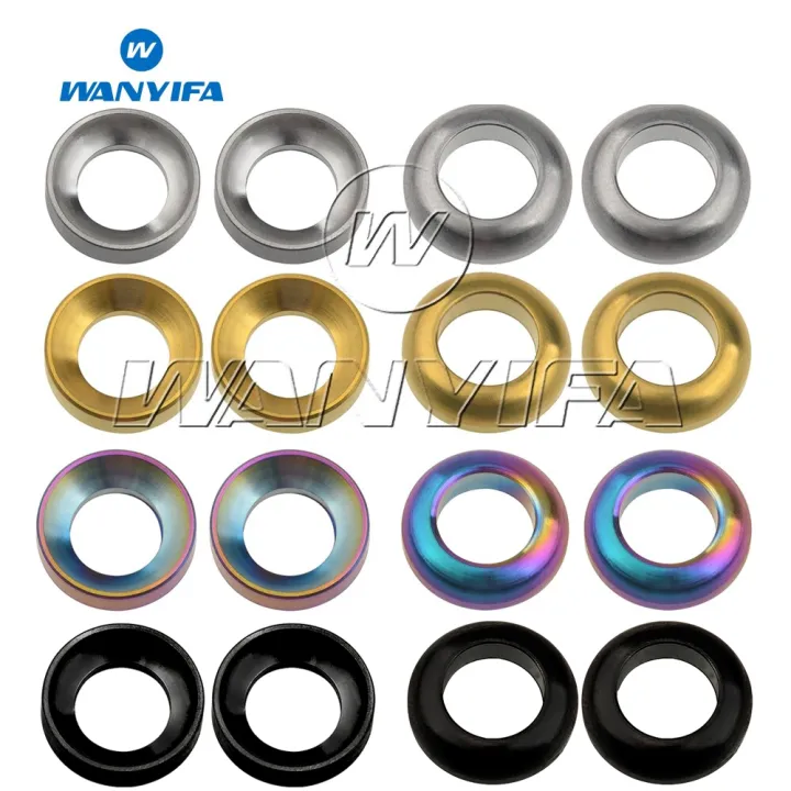 Wanyifa Titanium Washer M6 Concave&Convex Grade 5 Washer Fasteners