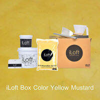 iLoft Box Set ปูนขัดมันตกแต่งผนัง “สูตรน้ำ” สี Yellow Mustard (7 KG)