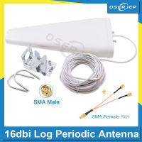 4g Antenna 3G 4G LTE External Antenna 16DBi Log Antenna SMA Male 15M+SMA Female To 2XTS92XSMA2XCRC9 for 3G 4G Modem