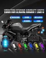 Universal Aircraft Strobe Motorcycle LED Tail Lights Warning LED Light For Moto Essories USB 7 Colors Turn Signal Indicator