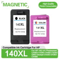 NEW Printers Magnetic Compatible ink cartridges For HP 140 141 Photosmart C4583 C4283 C4483 C5283 5363 Deskjet D4263 D4363 C4480 Ink Cartridges