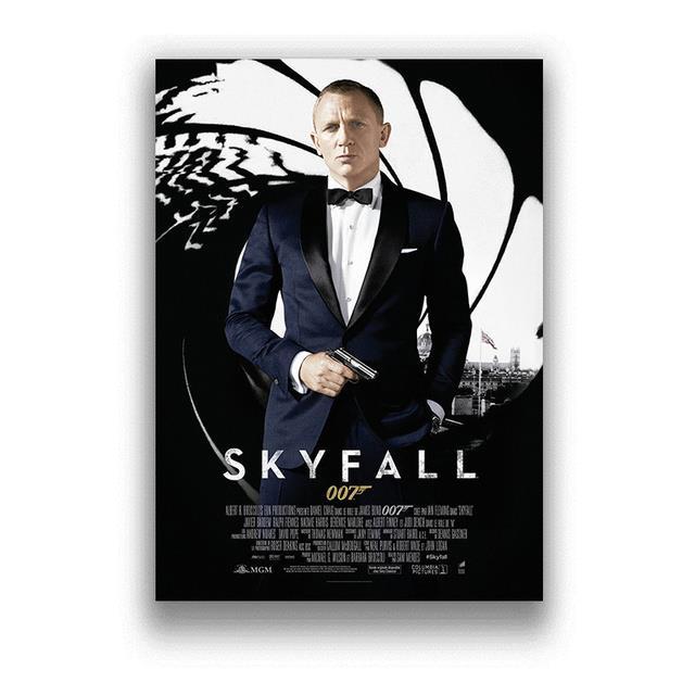 ภาพยนตร์โทรทัศน์ภาพยนตร์คลาสสิก007โปสเตอร์และภาพพิมพ์ผ้าใบวาดภาพภาพบนกำแพงโปสเตอร์โบราณของตกแต่งบ้านสำหรับตกแต่ง-plakat