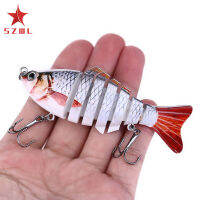 【 Ready Stock 】 Jointed Multi Sections Fishing Lure 10cm 15.5g Wobbler Crankbait Artificial Lure Bait Fishing Tackle Accessories