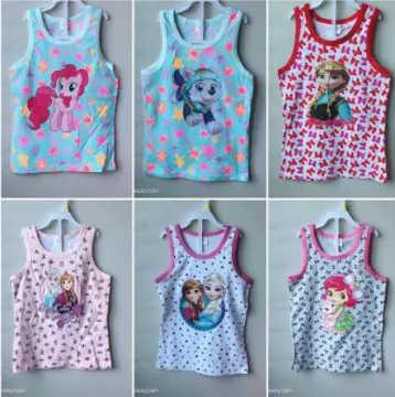 sando for kids girl baby Cotton Sando Assorted Sticker Printed