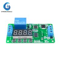 DC 12V Relay Module Self lock Multifunction PLC Cycle Timer Delay Relay Switch Controller Board with LED Digital Display