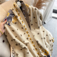 Soft Echarpe Thick 180*65cm Warm Print Winter Cashmere Scarf Women Hijab Blanket Shawl Wrap Foulard Female Bufanda 2021 Pashmina