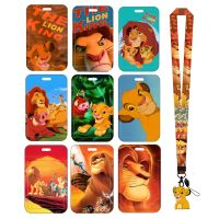 Disney Credential Holder The Lion King Hanging Neck Long Rope Card Holders Lilo amp; Stitch Bank Card Holder Keychain Badge Holder