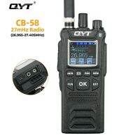 QYT CB-58 Walkie Talkie 27Mhz AM/วิทยุเอฟเอ็มซีบีเครื่องรับส่งสัญญาณมือถือแบบพกพา4W 4100Mah 40ช่อง Am/fm Citizen Band Radio