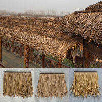 JUCHEN 50X50ซม. ตกแต่งสวนทนไฟจำลองธรรมชาติ Thatched Fake Plant Straw Thatch Pavilion สำหรับหลังคากลางแจ้ง