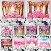 Home Decoration Tapestry Beautiful Cherry Blossom Series Printed Tapestry Festival Decorations 230x180cm