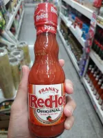 Franks Redhot Original Cayenne Pepper Sauce 148ml./[คีโต]ซอสหมักปีกไก่ แฟร้งคส์ เรดฮอต วิงส์ บัฟฟาโล่ซอส