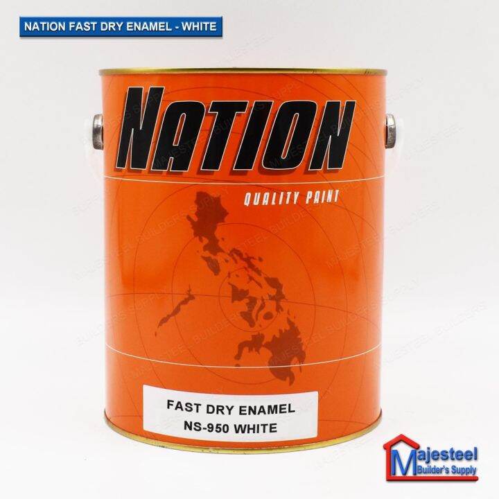 Nation® Fast Dry Enamel Paint for Interior Exterior Wood and Metal