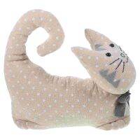 xfcbfDesk Top Decor Kitten Door Stop Weighted Stopper Large Desktop 28x10cm Doorstop Animal Cotton Stoppers