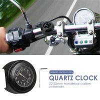 Waterproof Motorcycle Clock 22-25mm Handlebar Watch Luminous Quartz Clock