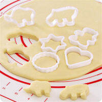 6 ชิ้น/เซ็ตครัวเครื่องมือ Biscuit Cutters รูปสัตว์พลาสติกคุกกี้ Pastry Fondant แม่พิมพ์บิสกิตแม่พิมพ์สำหรับ ...-zakua