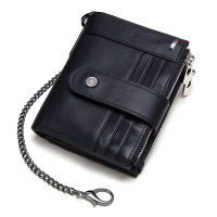 CIFbuy Cardholder Wallet Men RFID Genuine Leather Organizer Wallets with Coin Pocket Short Desigh Clutch Purse with ID Window