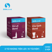 SHIN Cà Phê - Combo túi nhúng Đà Lạt và Khe Sanh - Hộp 10
