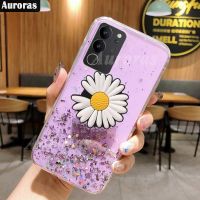 เคสโทรศัพท์ใหม่สำหรับ VIVO V29 Pro ดอกเบญจมาศปักเลื่อมลายดาวพระจันทร์อย่างนุ่มนวลเคสมันเงา V29E ซิลิโคนใสพับเป็นขาตั้งสำหรับ VIVO V29E V29 Pro เคสโทรศัพท์