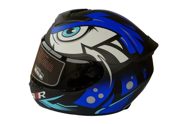 691A-C6 With ICC RXR Pennywise Full-Face Single Visor Clear Motorcycle