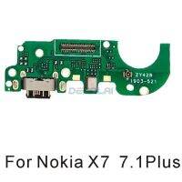 【☊HOT☊】 moupianzh0703669 ขั้วต่อแท่นชาร์จที่ชาร์จไฟ Usb สายสำหรับ Nokia บอร์ดเฟล็กซ์ขนาดเล็ก X5 5.1Plus X6 6.1Plus 7.1 X7 7.1Plus 7Plus 8 8S