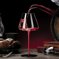 Crystal Glass Red Upright Wine Goblet Black Bottom Champagne Glass Burdy Wine Bordeaux Barware Ceremony Business Present