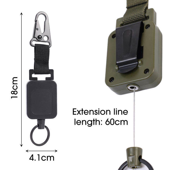 หัวเข็มขัดสำหรับปีนเขาปากนกอินทรีสายรัดไนลอนแบบพกพาอุปกรณ์พวงกุญแจเชือกเบ็ดตกปลาเรืองแสงป้องกันการโจรกรรมและการตั้งแคมป์กลางแจ้งแบบพับเก็บได้