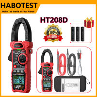 HABOTEST AC/DC Digital Clamp Meter True-RMS Multimeter Anto-Ranging Multi Tester Current Clamp with Amp Volt Ohm Diode Capacitance Resistance Continuity NCV Temperature Duty Ratio VFD Tests