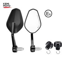 ☸☃ Bar End Mirror Motorcycle 7/8 22mm Universal Rearview Mirrors For KAWASAKI NINJA 400 Z650 Z750 Z800 Z900 CB500X NC700X NC750X