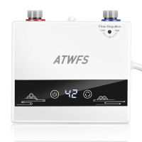 ATWFS 4600วัตต์220โวลต์ไฟฟ้า Tankless เครื่องทำน้ำอุ่นน้ำร้อนสำหรับห้องน้ำ Thermostati ทันทีบ้านห้องอาบน้ำฝักบัวความร้อนก๊อกน้ำห้องครัว