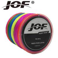 JOF 1000ม. 8เส้นเอ็นตกปลา Tresse Peche 8ถักเปียสีเขียว/เหลือง/เทา/ส้ม100% PE สายเบ็ดแบบถักเอ็นตกปลา S Linha Multifilamento