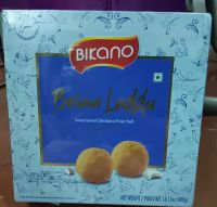 Bikano Besan Laddu,SWEETENED CHICKPEA FLOUR 400G ขนมลาดูสำเร็จรูป 400กรัม