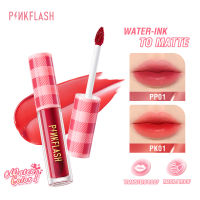 PINKFLASH WaterColor Water Ink Airy Matte Lip Tint Water-based Formula Soft Airy-like Matte Transfer-proof Mask-proof Burden-free Moisture Non-sticky Long Wear