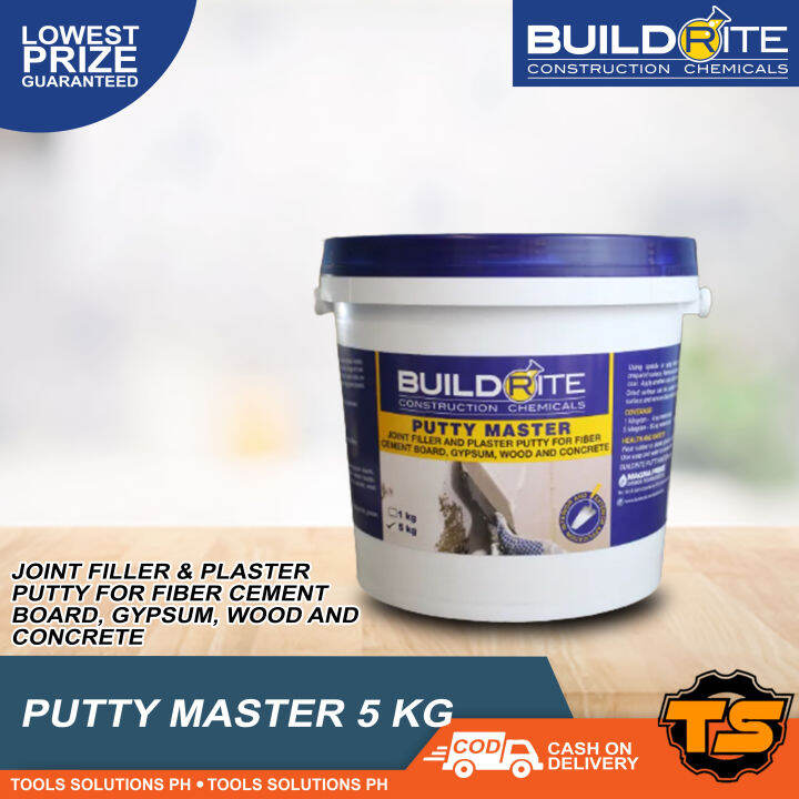 BUILDRITE PUTTY MASTER Joint Filler & Plaster Putty 5KG Lazada PH