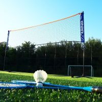 、‘】【； Portable Badminton Net Easy Setup Volleyball Net For Tennis Pickleball Training Indoor Outdoor Sports Dropshipping