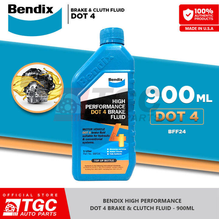 Bendix High Performance Dot 4 Brake and clutch Fluid 900ml 1pc
