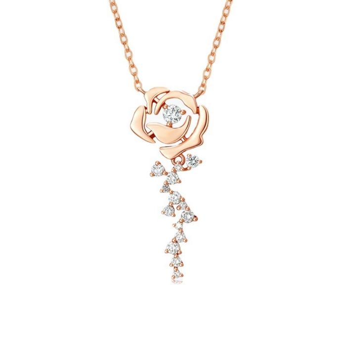 cod-cloud-pink-diamond-necklace-womens-light-luxury-rose-pendant-niche-design-high-end-exquisite-clavicle-chain