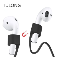 TULONG Anti-Lost Silicone Earphone Rope Holder Cable for 1 2 3 pro Wireless Bluetooth Headphone Neck Strap Cord String