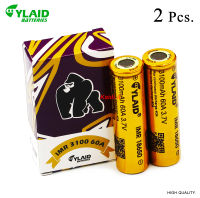 ถ่านชาร์จ YLAID Recharge 18650 สีทอง 3100 mAh 60A (2 ก้อน)