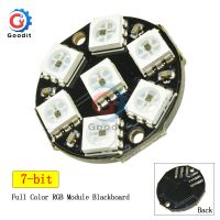 WS2812 7-Bit 7 Bit LED 5050 LED RGB Cincin Lampu Lampu Terintegrasi dengan Driver UNTUK Arduino Polaritas Terbalik perlindungan IC Control