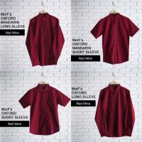 Morf Clothes RED WINE OXFORD SHIRT เสื้อเชิ้ต สีแดง