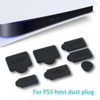 7PCS Silicone Dust Plugs Set USB Interface Anti-Dust Cap Cover For PS5 Cover Stopper Game Console Accessories For Playstation 5