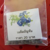 เมล็ดพันธ์ดอกอัญชันสีม่วง(butterfly pea seed)35เมล็ด