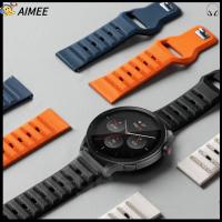 AIMEE 22mm ครับ สายรัดนาฬิกา กระดุมยึดโลหะ ลายจุด สายนาฬิกาข้อมือสาย ของใหม่ สีสันสดใส สายนาฬิกาอัจฉริยะ สำหรับ ซัมซุง/หัวเว่ย/Xiaomi Xiaomi/การ์มิน สไตล์สปอร์ต