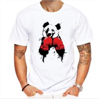 5Xl 6Xl Plus Size Baggy Tshirt Men Mma Panda Bear Boxer T Shirt Man Fashion Pop Boxing Panda Print T-Shirt Funny Tops Tee Shirt