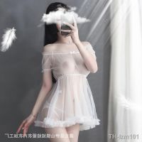 ? แฟนสาว ชุดนอน Boring big skirt sleepwear nightgown transparent underwear girl Snow White veil net product 19252