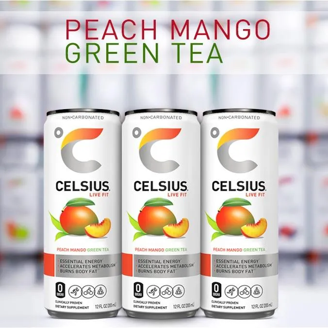 Antar CELSIUS ENERGY DRINK PEACH MANGO GREEN TEA Lazada PH