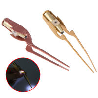 Fantic ไฟฉาย LED Earpick สะอาดเครื่องมือแหนบหูจมูกสแตนเลสแหนบ